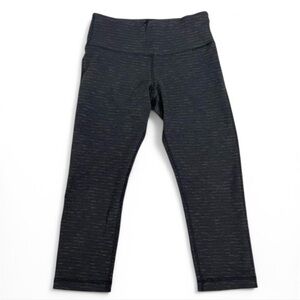 Lululemon Striped Capri Leggings, Size 6